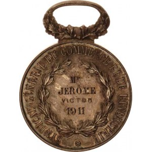 Francie, III.republika (1871-1941), Medaile HONNEUR AU TRAVEL / Obchodní a průmyslová unie, ve vě