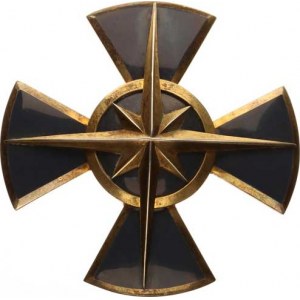 Německo - Hessen-Darmstadt, Řád Brabantské hvězdy - kříž II. třídy, typ 1914 zlacené smalt