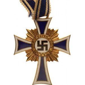 Německo - 3.říše (1933-1945), Záslužný kříž Deutschen Mutter 2 model - s datem zlatý,