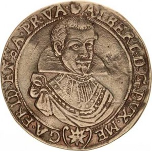 Valdštejn, Albrecht (1583-1634), Tolar 1630, Jičín postř. litý kov 25,014 g