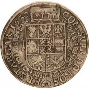 Valdštejn, Albrecht (1583-1634), Tolar 1630, Jičín postř. litý kov 25,014 g