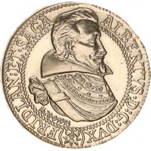 Valdštejn, Albrecht (1583-1634), 1/4 tolarová pamětní medaile 1628-1993 Al 28 mm zkušební odražek