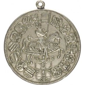 Řád Německých rytířů, Maximilian (1588-1618), Tolar 1603 Dav. 5848 REPLIKA Ag? 21,735 g