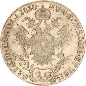 František I. (1792-1835), 20 kr. 1830 A, tém.