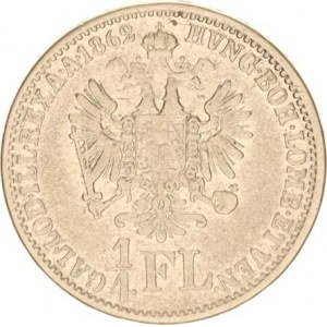 František Josef I.(1848-1918), 1/4 Zlatník 1862 A