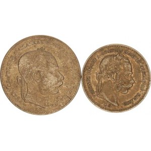 František Josef I.(1848-1918), 10 kr. 1869 KB, +20 kr. 1868 KB - MAGYAR KIRALYI 2 ks