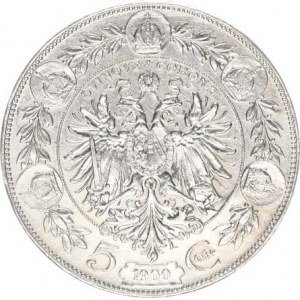 František Josef I.(1848-1918), 5 Koruna 1900 b.zn.