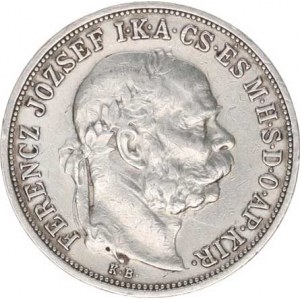 František Josef I.(1848-1918), 5 Koruna 1907 KB, škr.