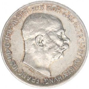 František Josef I.(1848-1918), 5 Koruna 1909 b.zn. - Schwartz, rys.
