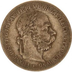 František Josef I.(1848-1918), 1 Koruna 1897 b.zn.