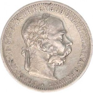 František Josef I.(1848-1918), 1 Koruna 1902 b.zn., škr., tém.