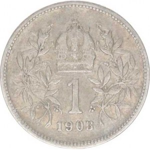 František Josef I.(1848-1918), 1 Koruna 1903 b.zn.