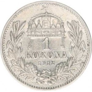 František Josef I.(1848-1918), 1 Koruna 1912 KB