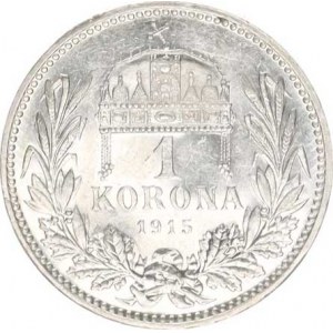 František Josef I.(1848-1918), 1 Koruna 1915 KB