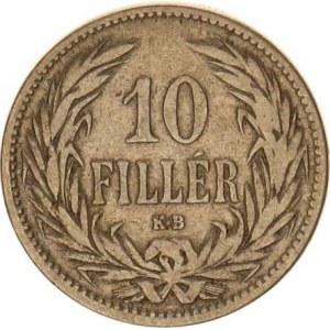 František Josef I.(1848-1918), 10 Fillér 1892 KB R