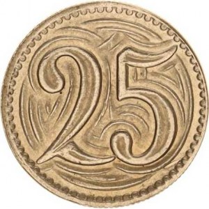 Údobí let 1918-1938, 25 hal. 1932 Falzum 3,757 g