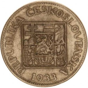 Údobí let 1918-1938, 10 Kč 1933 Falzum 11,478 g , patinovaný kov