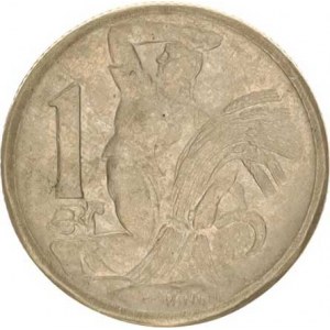 Údobí let 1945-1953, 1 Kčs 1947 - Al FALZUM - pozdější ražba 1,244 g