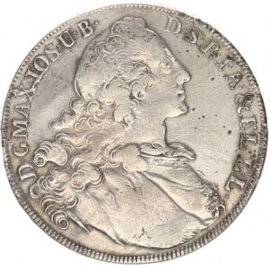 Bavorsko, Maximilian III.Joseph (1745-1777), Tolar 1765 - Madona KM 234,1, just.