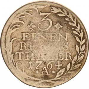 Prusko, Friedrich II.(1740-1786), 1/3 tolaru 1764 A KM 303