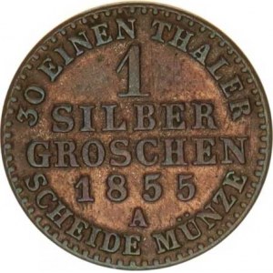 Prusko, Friedrich Wilhelm IV.(1840-1861), 1 Silber groschen 1855 A KM 462