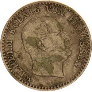 Prusko, Wilhelm I. (1861-1888), 2 1/2 Silber groschen 1864 A KM 486, patina
