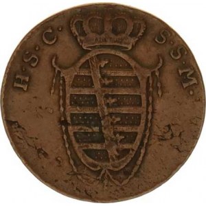 Sasko-Coburg-Saalfeld, Ernst I.(1806-1826), 3 Pfennig 1825 KM 133.2