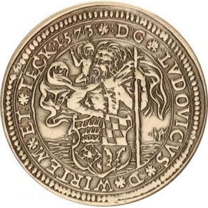 Württemberg, Ludwig der Fromme (1568-1593), Güldensthaler 1573, Johann Christoph Berndt [rytec] - s