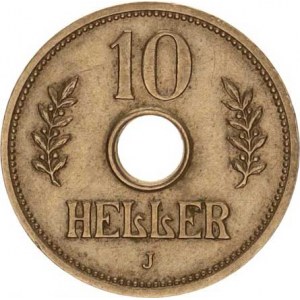 Německá východní Afrika, 10 Heller 1910 J KM 12