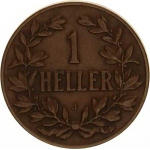 Německá východní Afrika, 1 Heller 1905 J KM 7