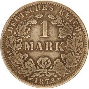 Německo, drobné ražby císařství, 1 Mark 1873 A