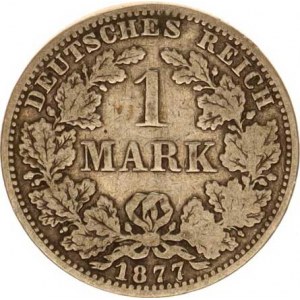 Německo, drobné ražby císařství, 1 Mark 1877 A