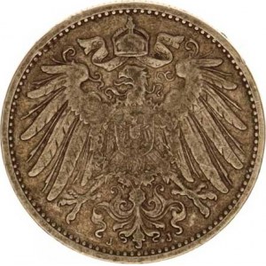 Německo, drobné ražby císařství, 1 Mark 1902 J, tém.