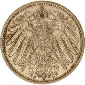 Německo, drobné ražby císařství, 1 Mark 1905 J