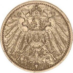 Německo, drobné ražby císařství, 1 Mark 1910 A, nep. hr.