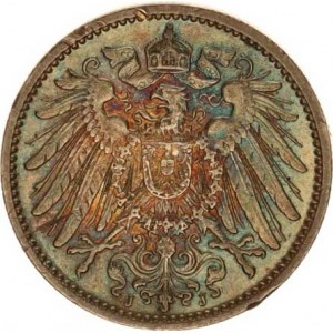 Německo, drobné ražby císařství, 1 Mark 1911 J R, pěkná patina