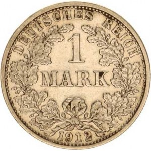 Německo, drobné ražby císařství, 1 Mark 1912 F