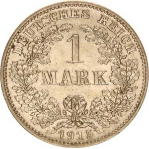 Německo, drobné ražby císařství, 1 Mark 1915 E
