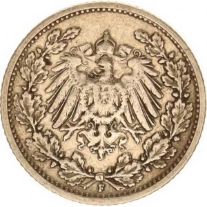 Německo, drobné ražby císařství, 1/2 Mark 1906 F