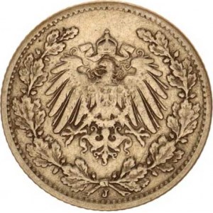 Německo, drobné ražby císařství, 1/2 Mark 1906 J