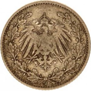 Německo, drobné ražby císařství, 1/2 Mark 1907 J