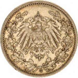 Německo, drobné ražby císařství, 1/2 Mark 1913 G