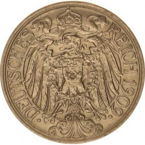 Německo, drobné ražby císařství, 25 Pfennig 1909 A KM 18
