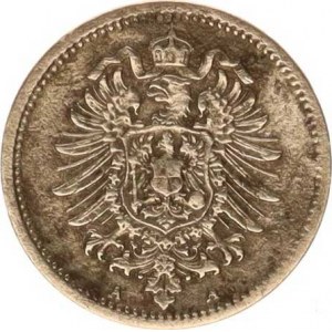 Německo, drobné ražby císařství, 20 Pfennig 1874 A, dr. rys.