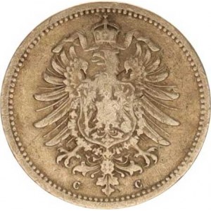 Německo, drobné ražby císařství, 20 Pfennig 1875 C
