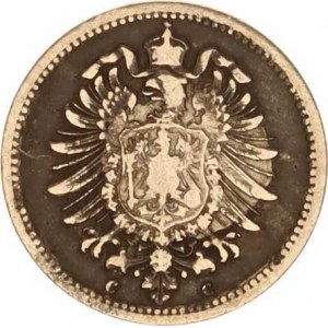 Německo, drobné ražby císařství, 20 Pfennig 1876 C