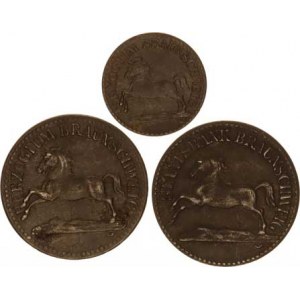 Německo, Nouzová platidla, Braunschweig - 5 Pfennig 1918, +50 Pfennig 1918, 1921 Kriegsnotge