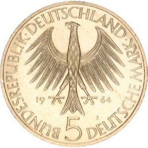Německo - BRD (1949-), 5 DM 1964 J - Fichte R KM 118,1