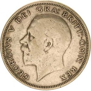 Anglie, George V.(1910-1936), 1/2 Crown 1928