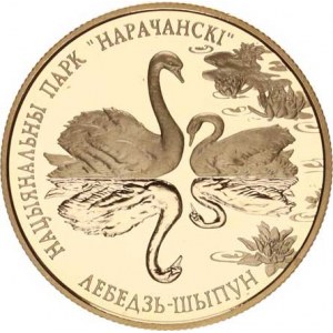 Bělorusko, 1 Rubl 2003 - Národní park, labutě /raž.5000 ks/ kapsle